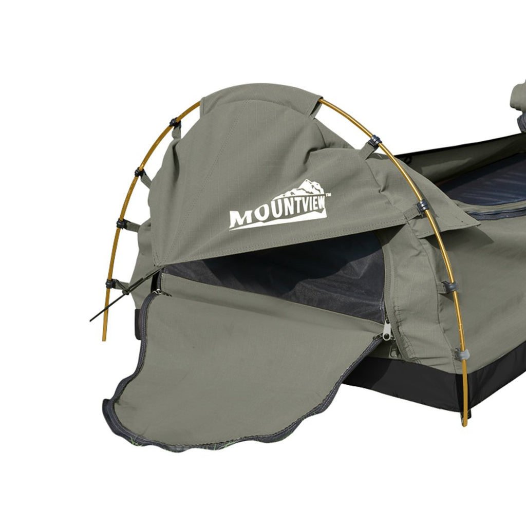 Mountview King Single Swag Camping Swags Canvas Dome Tent Hiking