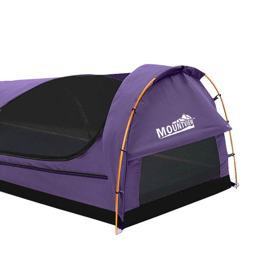 Mountview Double Swag Camping Swags Canvas Dome Tent Hiking Mattress