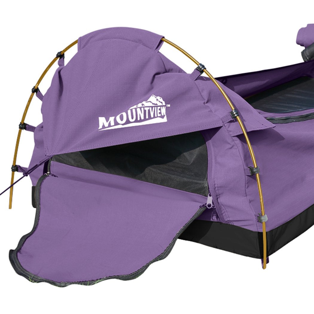 Mountview Double Swag Camping Swags Canvas Dome Tent Hiking Mattress
