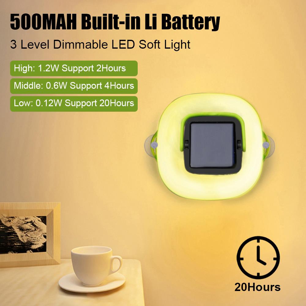 Collapsible Camping Light IP68 Waterproof Solar Foldable