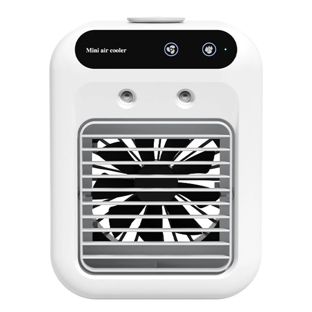 Portable Air Conditioner Fan 2 Speeds Air Cooling Fan with Humidifier