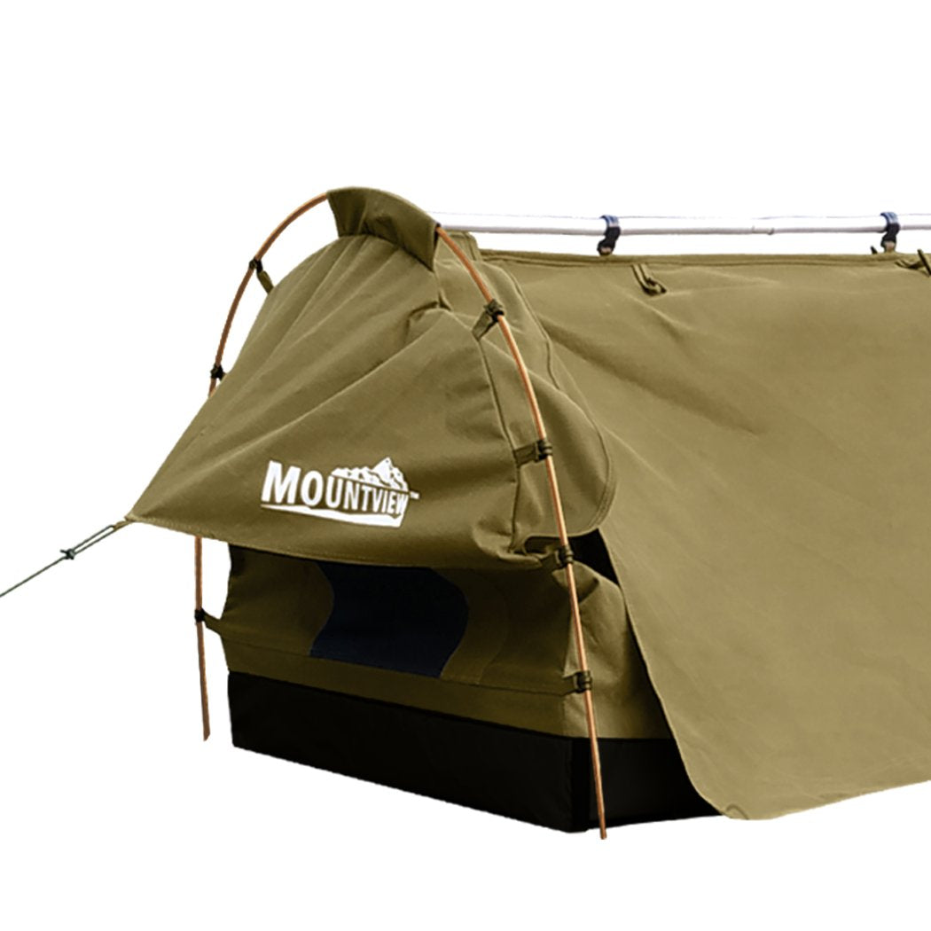 Mountview King Single Swag Camping Swags Canvas Dome Tent Free